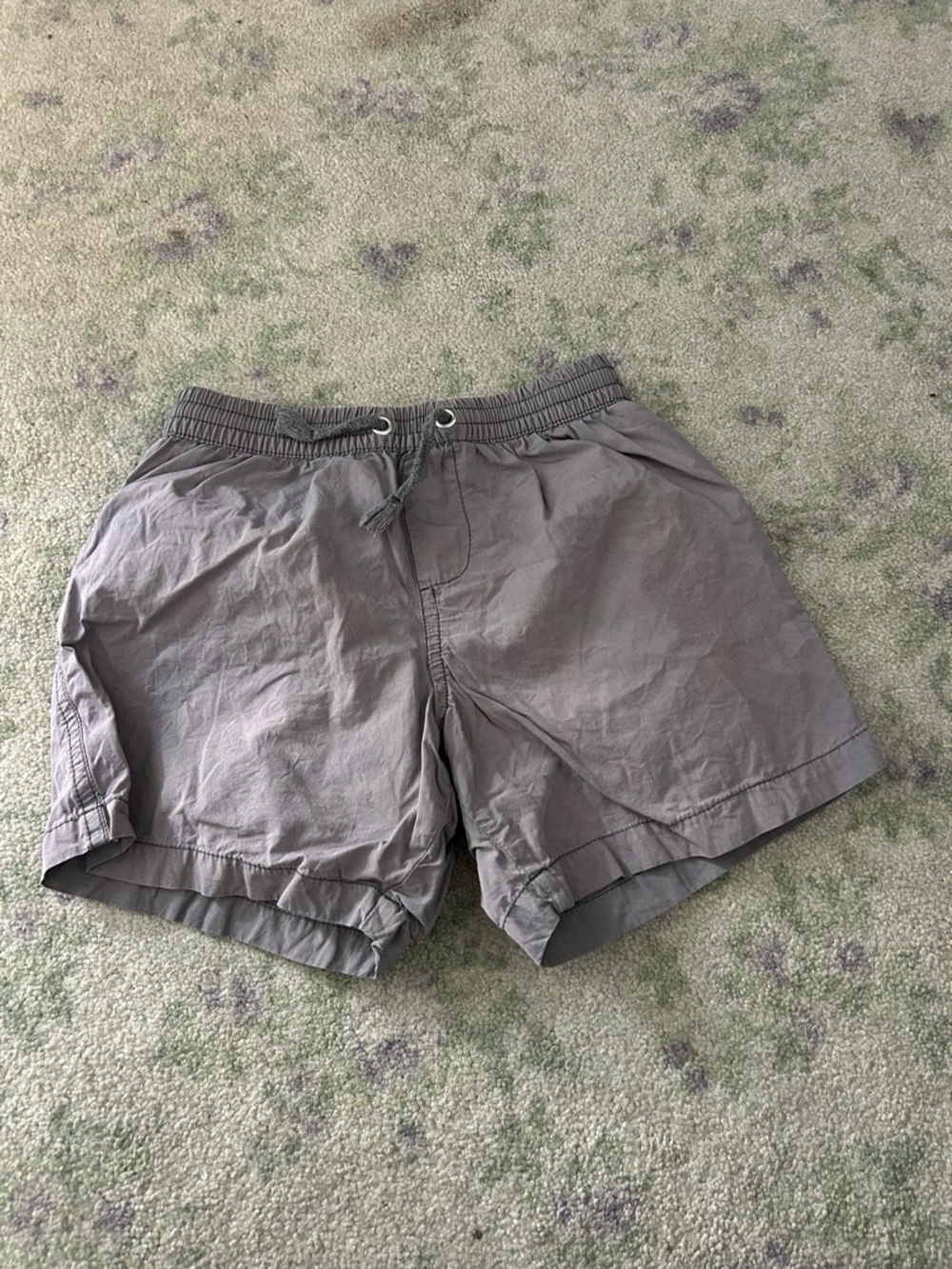 Zara Casual Gray Drawstring Swim Shorts size 5
